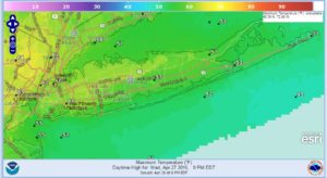 wednesday Long Island Weather Slow Improvement