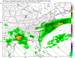 gfs114 Thunderstorms Late Saturday