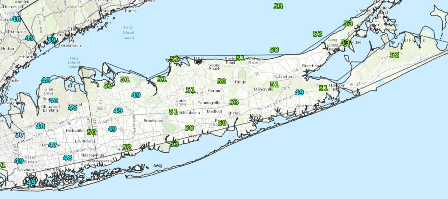 Long Island Weather Cold Windy