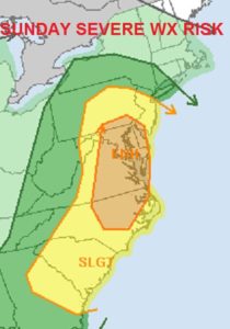 Long Island Severe Weather Threat Sunday