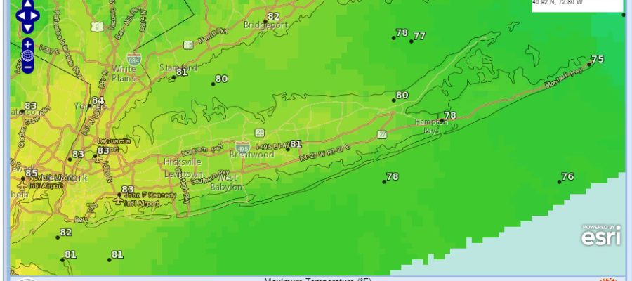 LONG ISLAND WEATHER IMPROVES