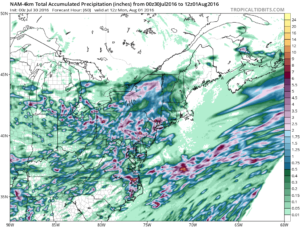 Long Island Weekend Downpours Rainfall Forecast Through Monday