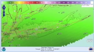 rainfall July 4th Holiday Forecast