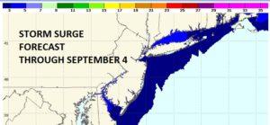 storm surge Hurricane Hermine Long Island Forecast Sunday Monday