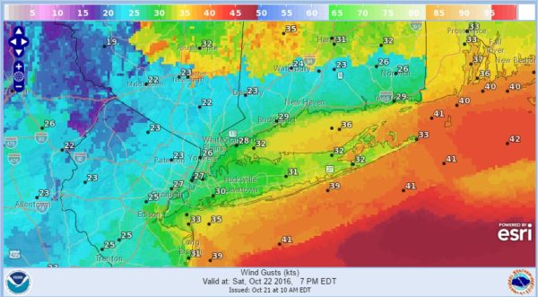 long island rain wind