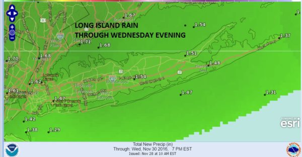 long island rain forecast