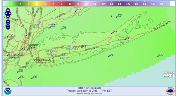 long island weather rain