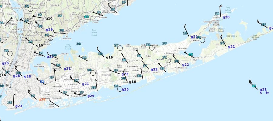 long island thanksgiving weather