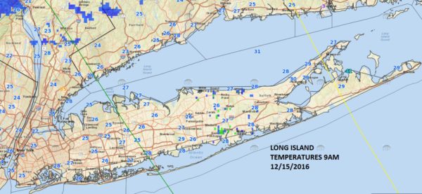 frigd temperatures snow