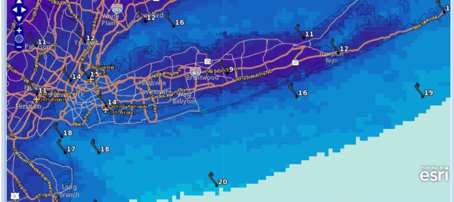 long island weather frigid