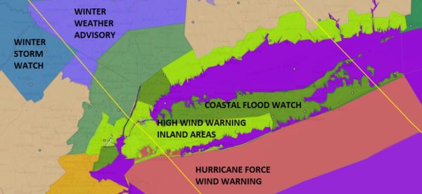 hurricane force wind