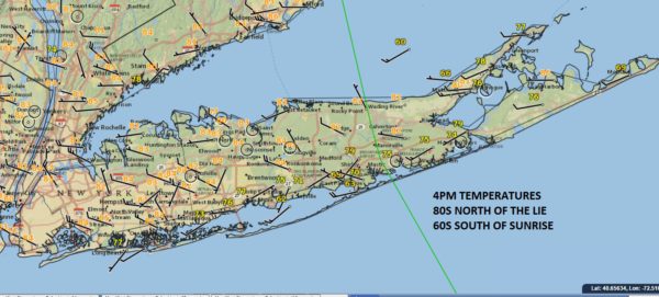 long island big temperature change