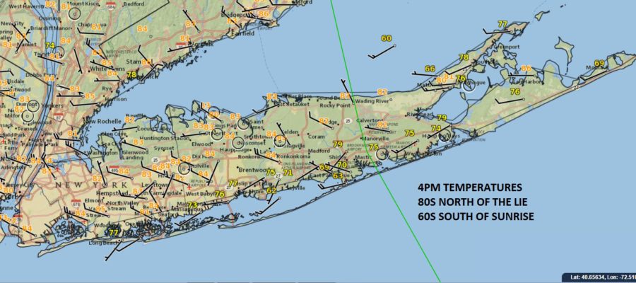 long island big temperature