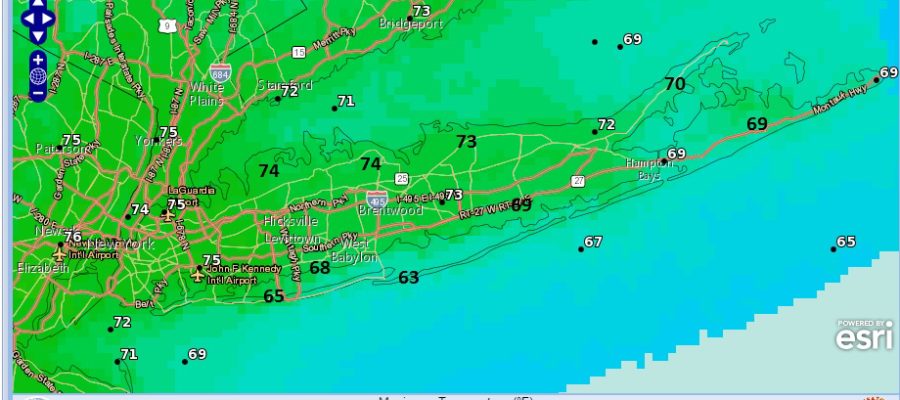 long island weekend weather