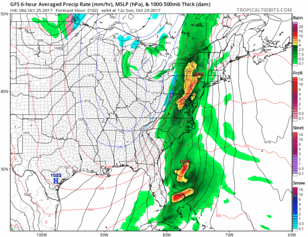 long island 2 to 3 inch rainfall