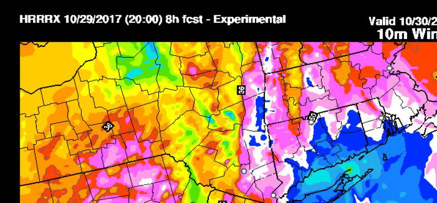hurricane force wind gusts