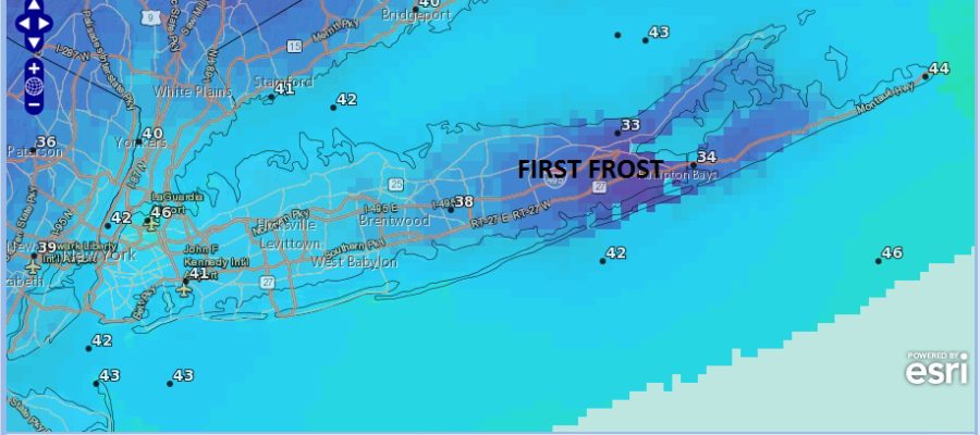 major storm first frost