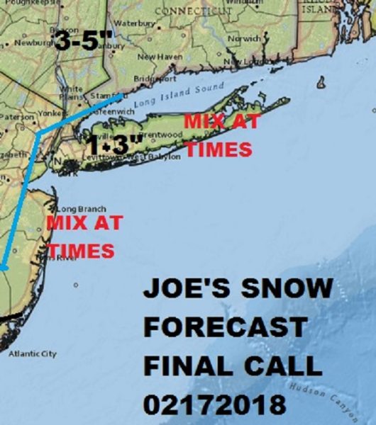 Winter Storm Watch Long Island Saturday Night Warmer Next Week