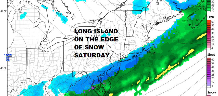 Long Island Lunchtime Temps Barely Back to 40 Degrees