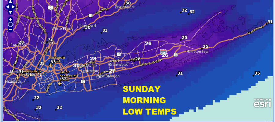 Long Island Remains In An April Cold Pattern