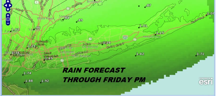 Rain Into The Weekend Making Long Island Weather Rather Gloomy