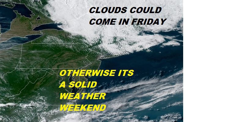 Cloud Issues For Friday Warm Fathers Day Weekend