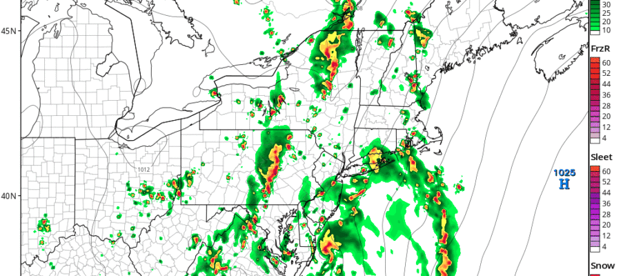 Low Pressure Brings Thunderstorms to Long Island Tonight