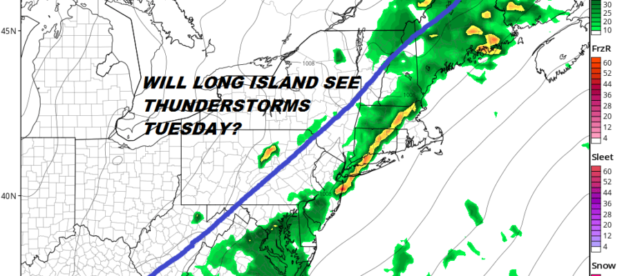 Will Long Island See Thunderstorms Island Wide Tuesday