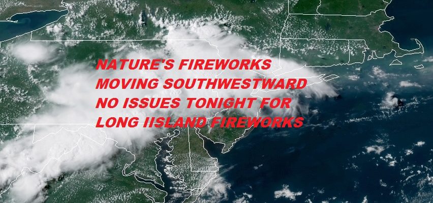Fireworks Tonight Will Not Be From Thunderstorms