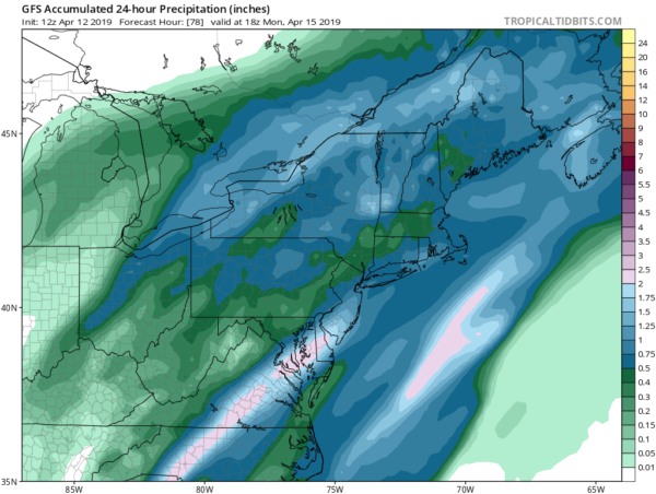 Long Island Weekend Warmer Showers Thunderstorms