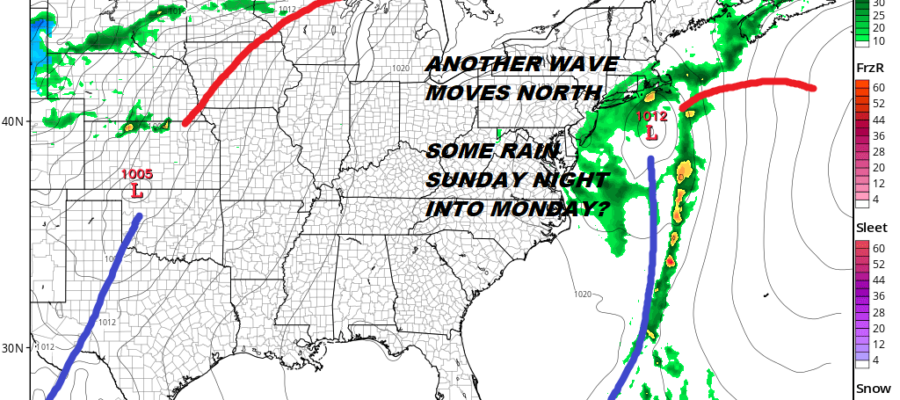 Rain Slides Slowly East Weather Improves Slightly Easter Sunday