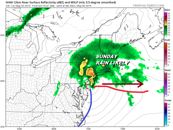 Warm Front Pushes Through Long Island 70s This Afternoon