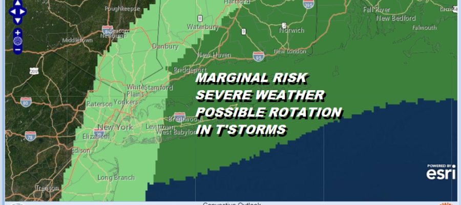 MARGINAL RISK SEVERE WEATHER POSSIBLE ROTATION IN T'STORMS