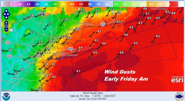 Wind Advisory Long Island Gusts 50 Mph Strong Cold Front Approaches