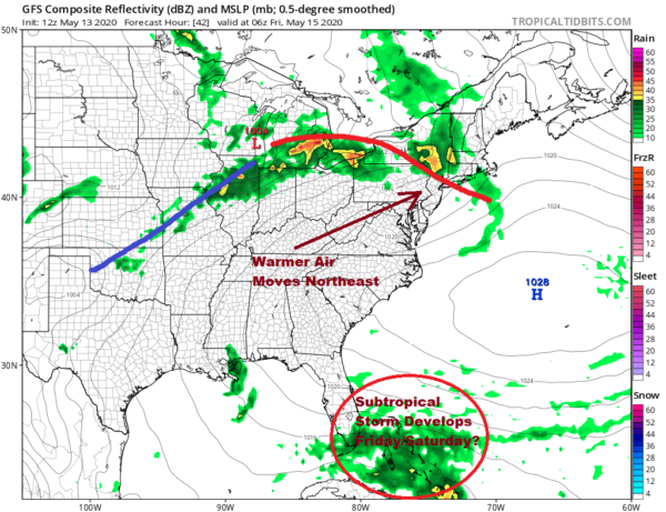 Another Night of Frosts & Freezes Plus Subtropical Storm Possibilities This Weekend